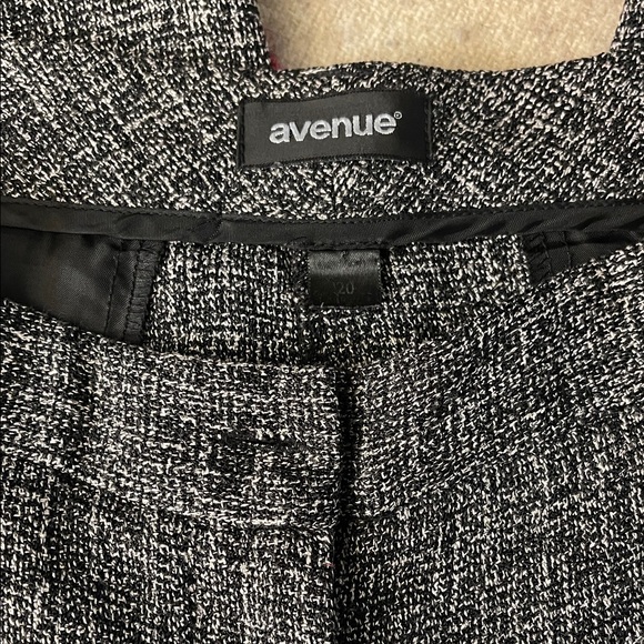 Avenue Black and White Tweed Trousers - Picture 3 of 5